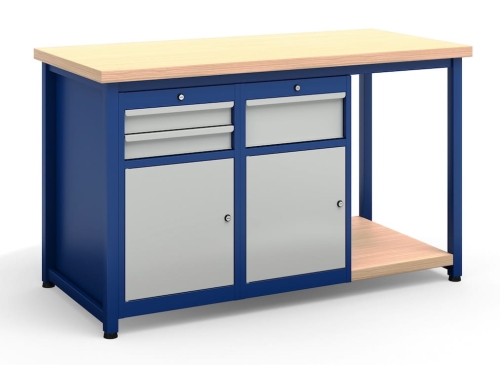 Stół warsztatowy 150 cm, 3 szuflady, kod: TM21221S