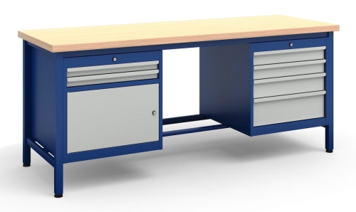 Stół warsztatowy 200 cm, 6 szuflad, kod: TM050006