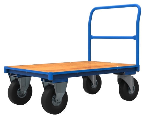 Wózek platformowy 1150x800, koła pneumatyczne, kod: J12312