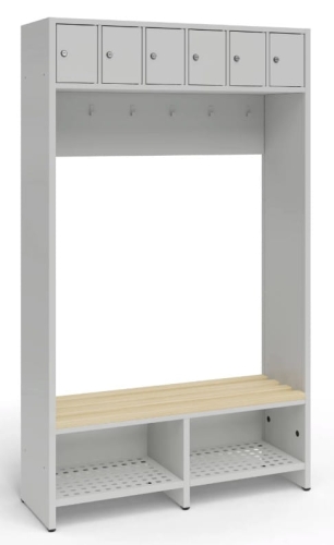 Regał do szatni 180x107 cm, 6 skrytek, kod: TMŁ10706