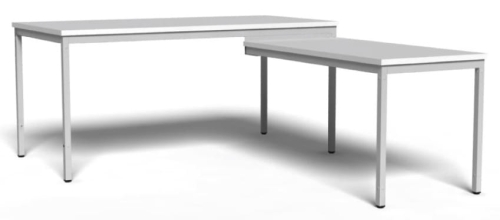 Biurko metalowe 160 cm z dostawką, kod: TMBP2