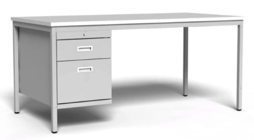 Biurko metalowe 160 cm, 2 szuflady, kod: TMBP4