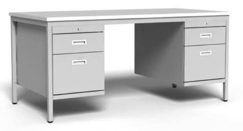 Biurko metalowe 160 cm, 4 szuflady, kod: TMBP5