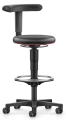 Taboret warsztatowy wysoki z ringiem, BIMOS Allround 3, Gwarancja 10-lat 6