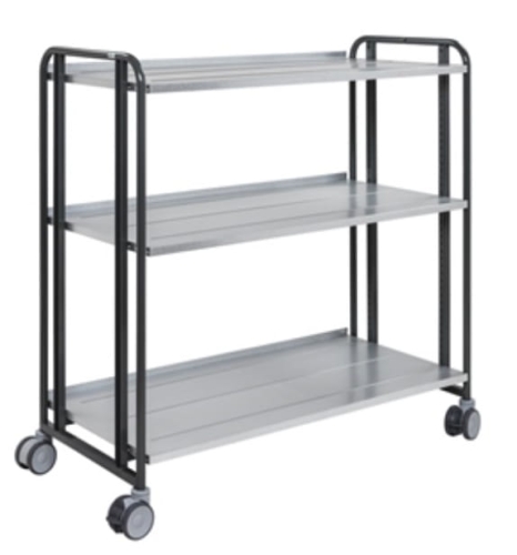 Wózek transportowy półkowy, trzypółkowy, półki z regulacją, kod: K1683LL