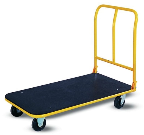 Wózek platformowy, platforma ze sklejki, składana poręcz, kod: Z02,jpg