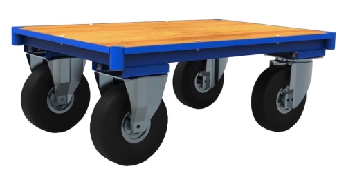 Wózek platformowy 1050x700, koła pneumatyczne, kod: J12207 podstawa bez uchwytu