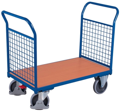Wózek platformowy z dwoma burtami z siatki, kod: VF500201