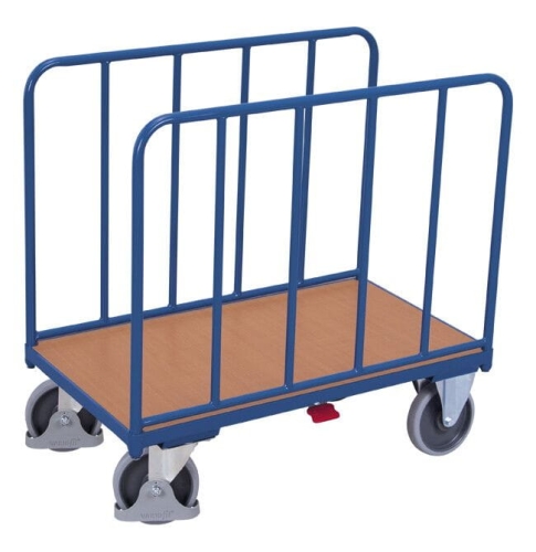 Wózek magazynowy, 500-kg, z pałąkami bocznymi, koła z osłoną stopy, kod: VF600203