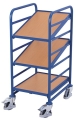 Wózek na euro-skrzynki, z półekami, 250-kg, koła pełne, kod: VF610101, 01