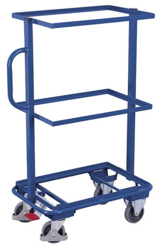 Wózek na skrzynki, z półkami, 200-kg, koła pełne, kod: VF400800, 01
