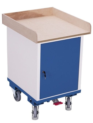 Wózek warsztatowy, 1 powierzchnia użytkowa, 150-kg, koła pełne, kod: VF500014