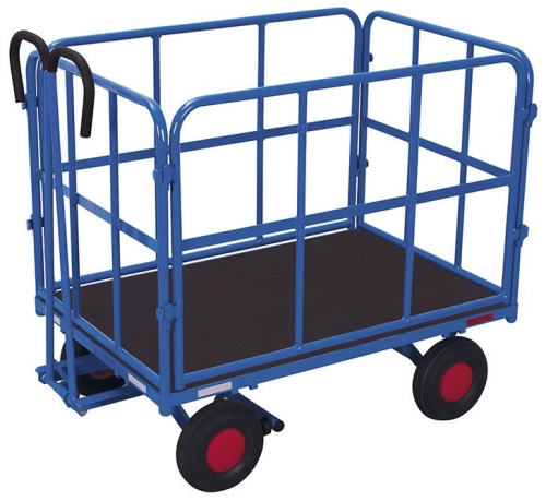 Wózek platformowy z 4 burtami, 700-kg, kod: VF45102
