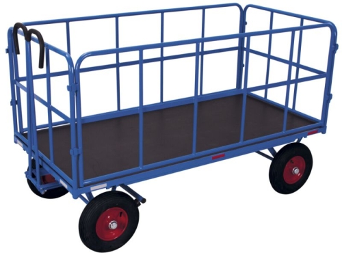 Wózek platformowy z 4 burtami, 1250-kg, kod: VF45132