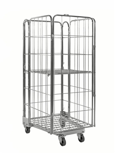 Wózek kontenerowy, KONGAMEK, 400 kg, 4 ściany, 850x720x1740, kod: K2004