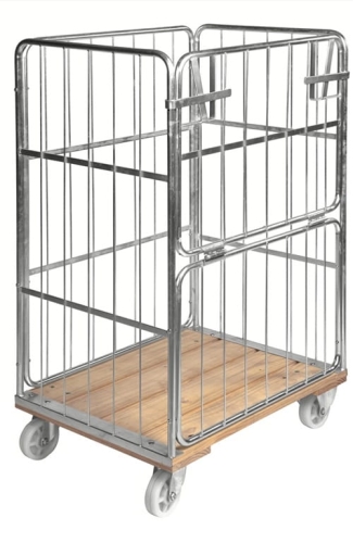 Wózek kontenerowy, KONGAMEK, 500 kg, otwierany, 845x630x1390, kod: K88