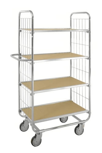 Wózek półkowy ESD, 250 kg, 4 półki, KONGAMEK kod: K804SESD