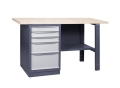 Stół warsztatowy 120 cm, z 5 szufladami, 24H wysyłka, kod: U3SML12, sklejka.jpg