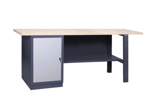 Stół warsztatowy, 150 cm, z szafką, 24H wysyłka, kod: U21D15, sklejka.jpg