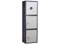 Szafa aktowa, zamek elektroniczny, skarbczyk, 3 sekcje, kod: PM1503, 01