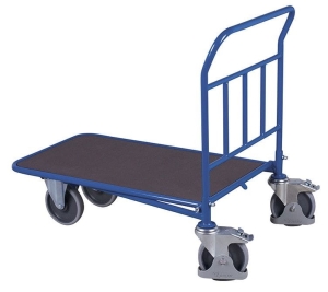 Wózek platformowy, wsuwany, 500-kg, platforma ze sklejki, koła z osłoną stopy, kod: VF500111