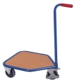 Wózek platformowy z uchwytem, 150-kg, koła pełne, kod: VF450805, 02