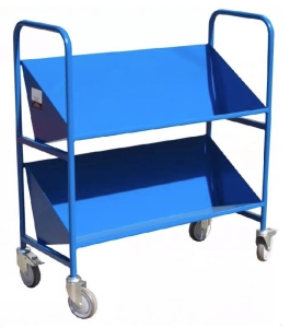 Wózek do akt, 2 półki, 1000x310x1080, koła pełne, kod: A01