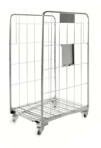 Wózek kontenerowy, KONGAMEK, 400 kg, 2 ściany, 800x700x1570, kod: K200S