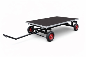 Wózek transportowy do długich przedmiotów, regulowany z platformą, kod: POW2