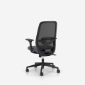 Krzesło biurowe ELOVIE, siatka, czarne, szare, 03