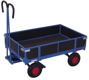 Wózek platformowy z uchwytem i burtami, 700-kg, kod: VF15102