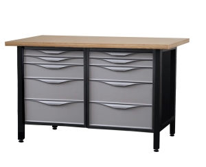 Stół warsztatowy lekki, 150 cm z 10 szufladami, kod: J22754