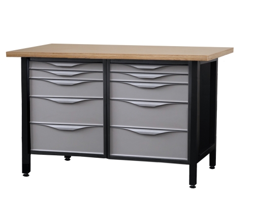 Stół warsztatowy lekki, 150 cm z 10 szufladami, kod- J22754, 01.jpg