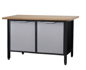 Stół warsztatowy lekki, 150 cm z 2 szafkami, kod: J22755