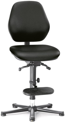 Krzesło ESD wysokie na ślizgach, obrotowe, BIMOS Basic 3 z1.jpg