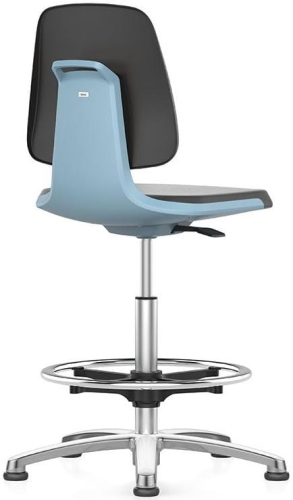 Krzesło laboratoryjne wysokie na ślizgach, obrotowe, BIMOS Labsit 3.jpg