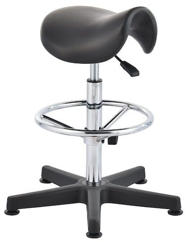 Taboret siodło wysoki, podstawa tworzywo sztuczne