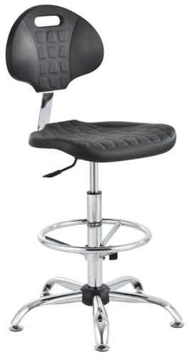 Krzesło ESD wysokie W1, kółka lub stopki