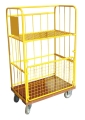 Wózek transportowy, kontenerowy, z półkami, nośność 600 kg, kod: Z38 1
