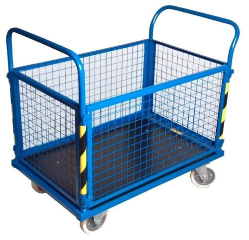 Wózek transportowy osiatkowany, zdejmowane burty, kod: A1350
