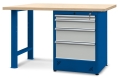 Stół warsztatowy 150 cm, 4 szuflady, kod: J22404