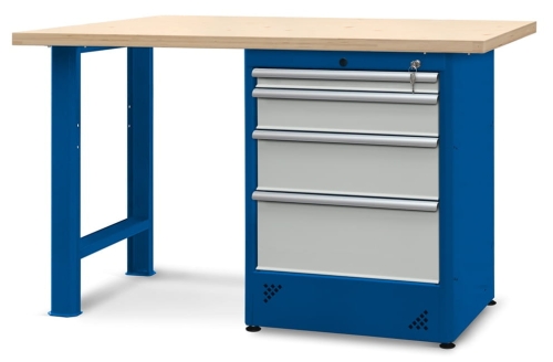 Stół warsztatowy 150 cm, 4 szuflady, kod: J22404
