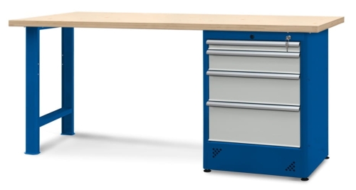 Stół warsztatowy 210 cm, szuflady, kod: J22505