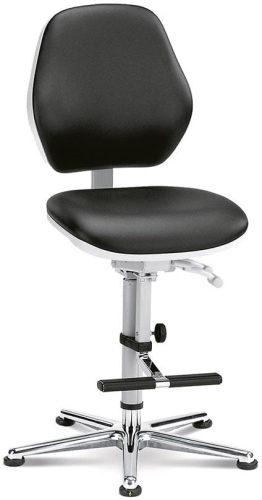 Krzesło cleanroom wysokie na ślizgach, obrotowe, BIMOS Cleanroom Basic 3.jpg