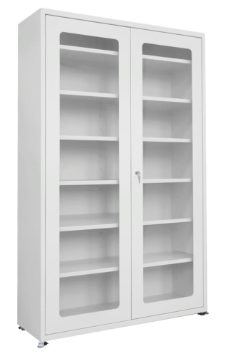 Szafa laboratoryjna, metalowa z drzwiami PLEXI, 120 cm, kod: J23311