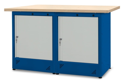 Stół warsztatowy 150 cm, 2 szafki, kod: J22408