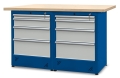 Stół warsztatowy 150 cm, 8 szuflad, kod: J22409