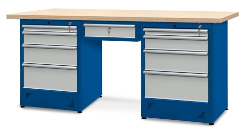 Stół warsztatowy 210 cm, 9 szuflad, kod: J22513