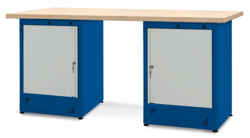 Stół warsztatowy 210 cm, 2 szafki, kod: J22514