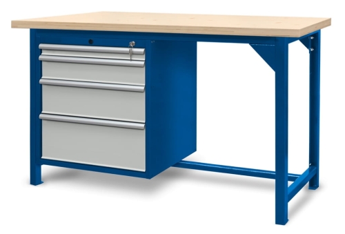 Stół warsztatowy 150 cm, 4 szuflady, kod: J22005